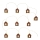 LED Julbelysning 10xLED/2xAA 2,3m varmvit
