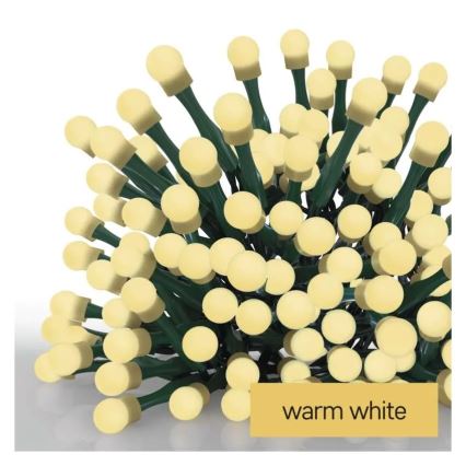 LED-julbelysning 300 LED/230 V/8 funktioner 35 m IP44 varmvit