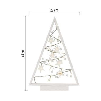 LED Juldekoration 15xLED/2xAA gran