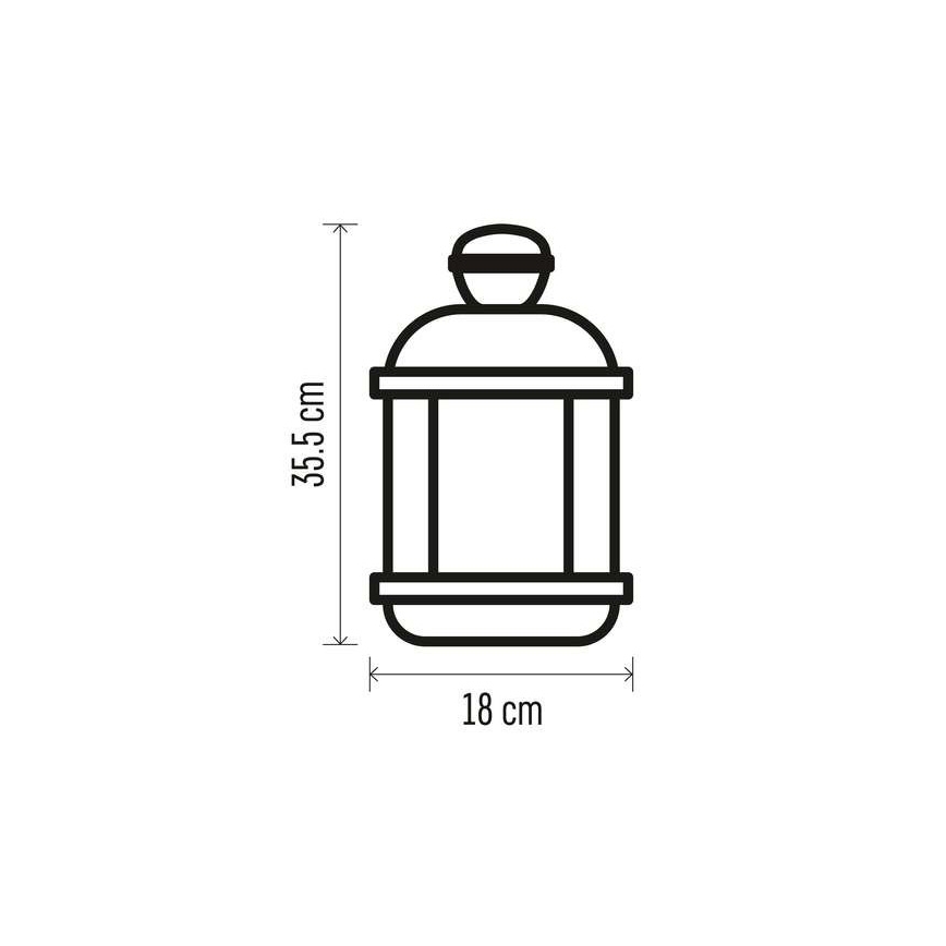 LED juldekoration  1xLED/3xAAA svart 