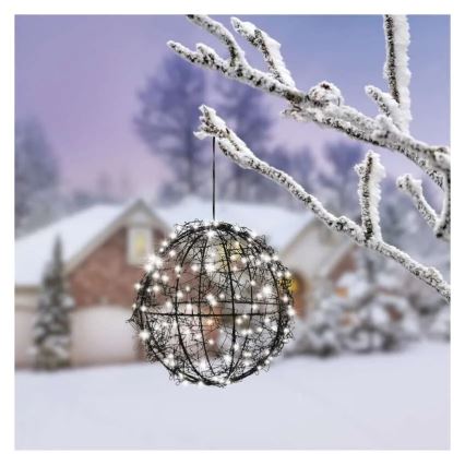 LED-juldekoration, 200 LED, 230 V, Ø 20 cm