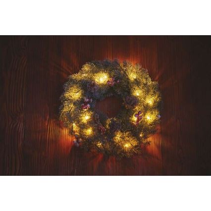 LED juldekoration  20xLED/2xAA diameter  38 cm
