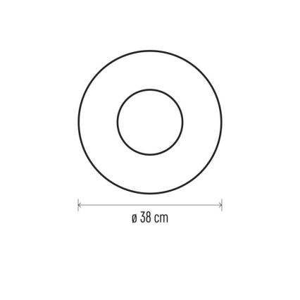 LED juldekoration  20xLED/2xAA diameter  38 cm