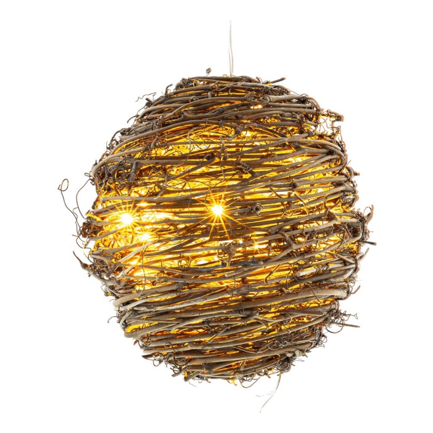 LED juldekoration  20xLED/3xAA varm vit