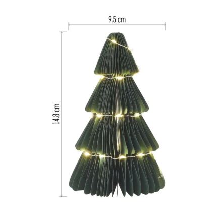 LED-juldekoration 35xLED/2xAA julgran