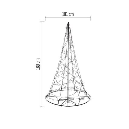 LED juldekoration 480xLED/230V IP44 180 cm