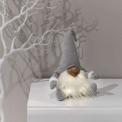 LED Juldekoration 4xLED/3xAA tomte