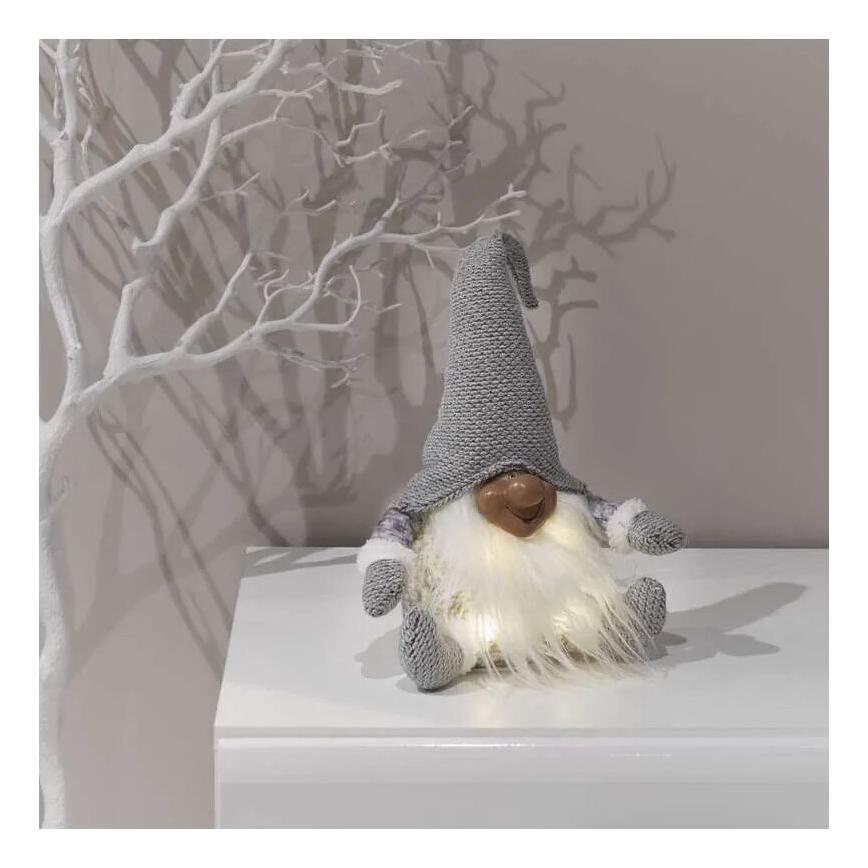 LED Juldekoration 4xLED/3xAA tomte