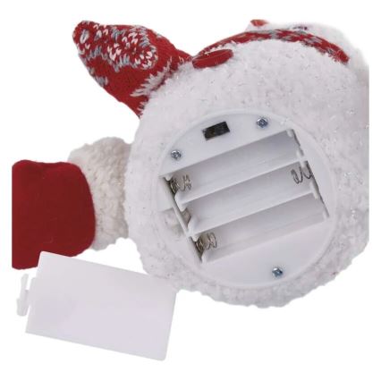 LED juldekoration 4xLED/3xAAA snögubbe