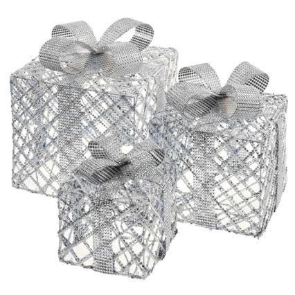 LED juldekoration  72xLED/1,35W/230V silver