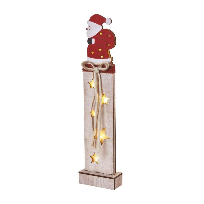 LED juldekoration  7xLED/2xAA santa