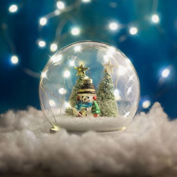 LED Juldekoration 7xLED/2xAA snögubbe