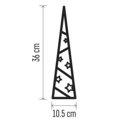 LED juldekoration  8xLED/2xAA