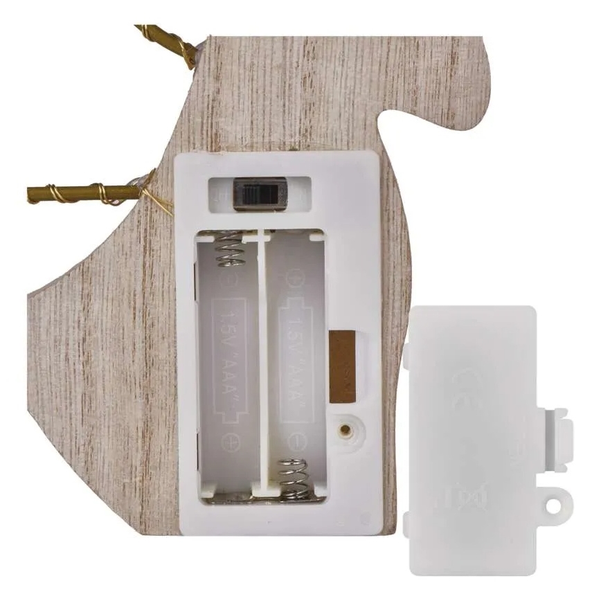 LED-juldekoration 8xLED/2xAAA ängel