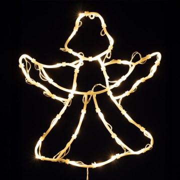 LED juldekoration för fönster 35xLED/230V IP44 ängel varmvit