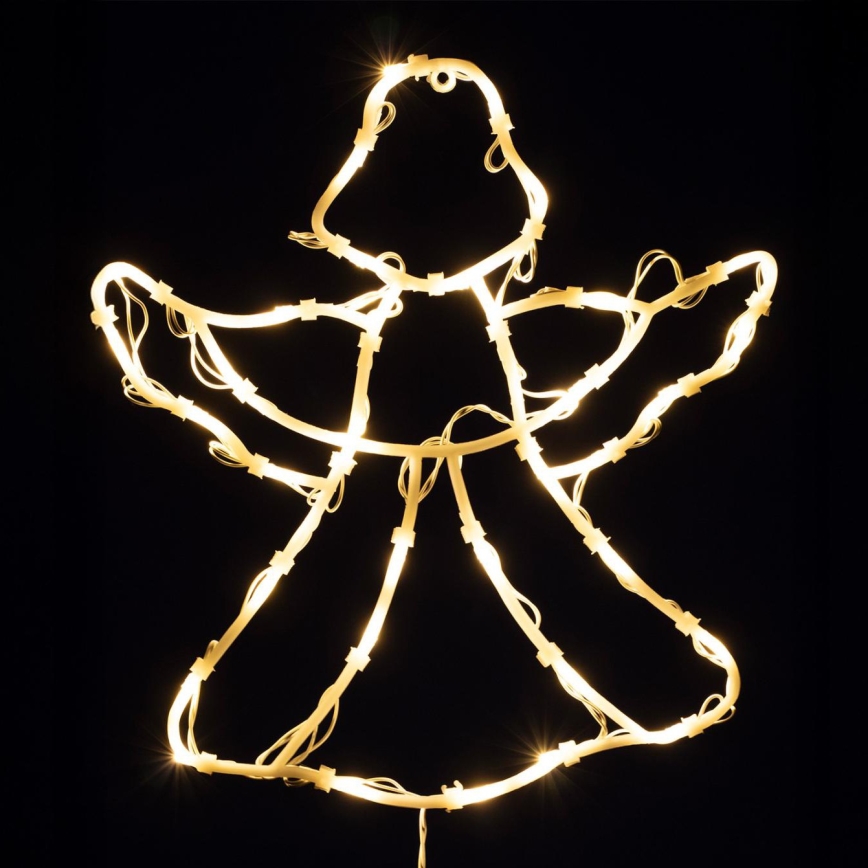 LED juldekoration för fönster 35xLED/230V IP44 ängel varmvit