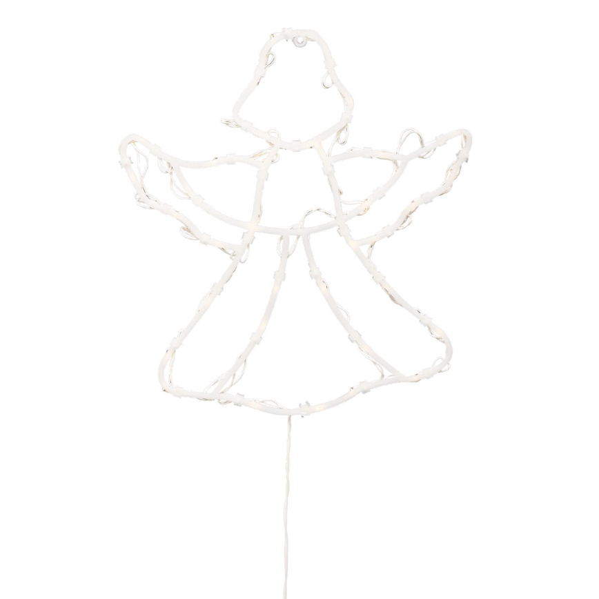 LED juldekoration för fönster 35xLED/230V IP44 ängel varmvit