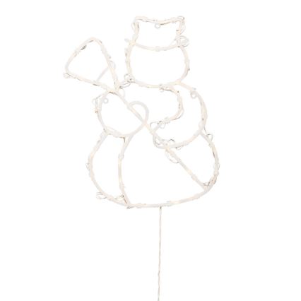 LED juldekoration för fönster 35xLED/230V IP44 snögubbe varmvit