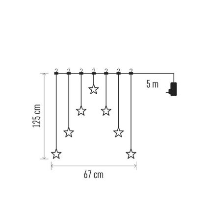 LED-juldekoration LED/0,3 W/3xAA kula Ø 12 cm