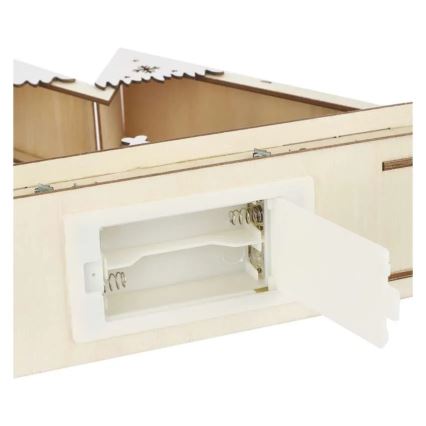 LED juldekoration LED/0,6W/2xAA jullandskap