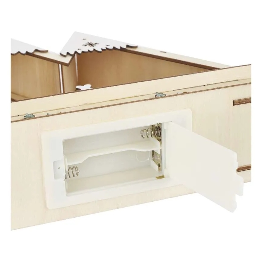 LED juldekoration LED/0,6W/2xAA jullandskap