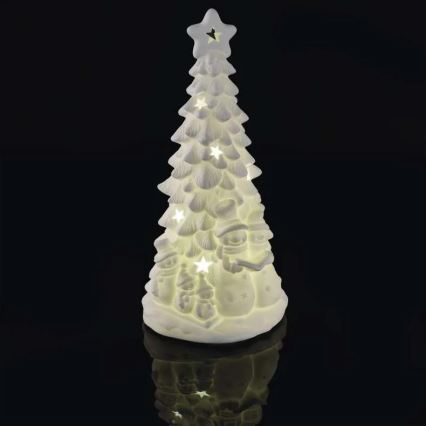 LED-juldekoration LED/2xAA varmvitt ljus julgran