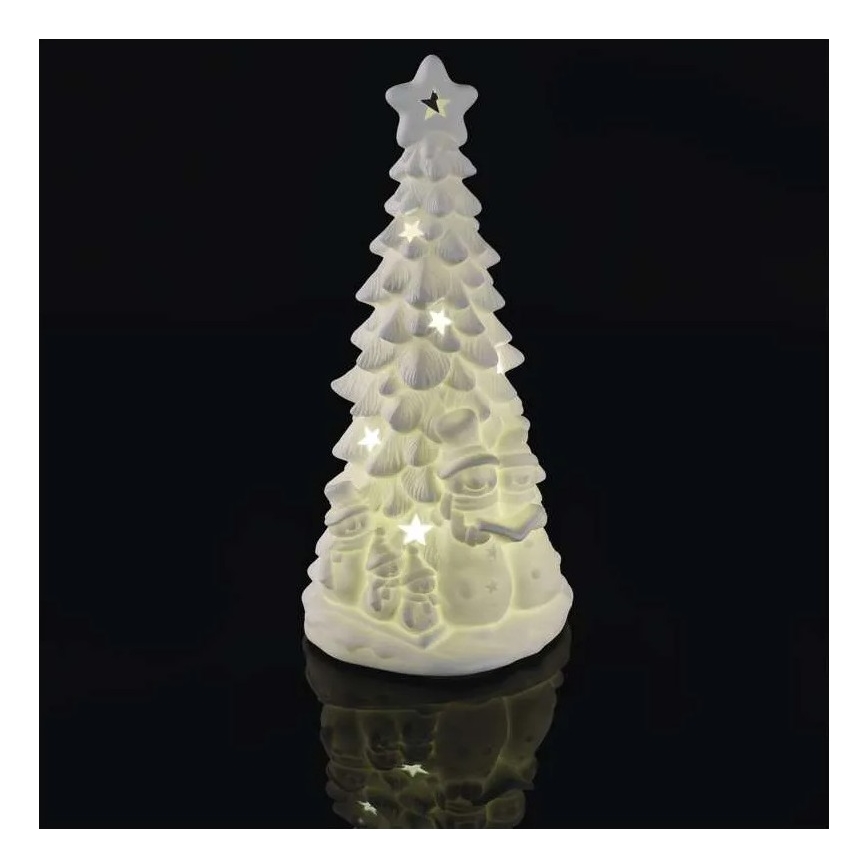 LED-juldekoration LED/2xAA varmvitt ljus julgran