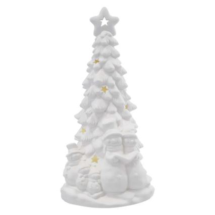LED-juldekoration LED/2xAA varmvitt ljus julgran