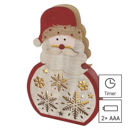 LED juldekoration LED/2xAAA Santa