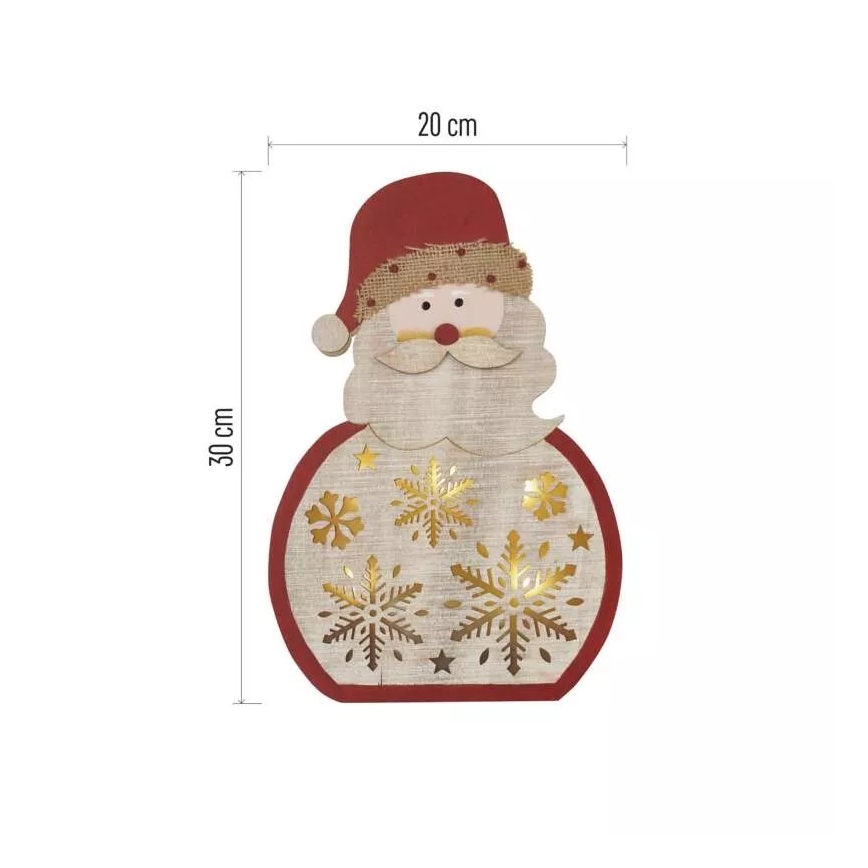 LED juldekoration LED/2xAAA Santa