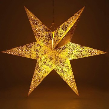 LED Juldekoration LED/3xAA stjärna guld