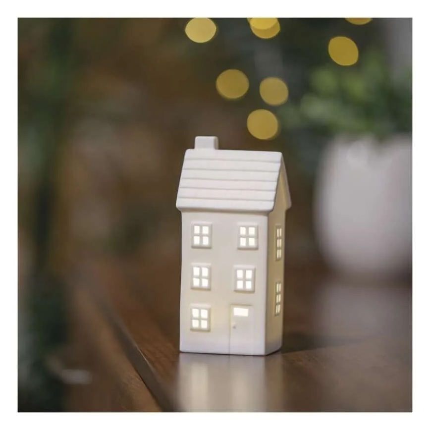 LED-juldekoration LED/CR2032 litet hus