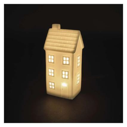 LED-juldekoration LED/CR2032 litet hus