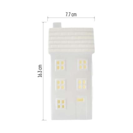 LED-juldekoration LED/CR2032 litet hus