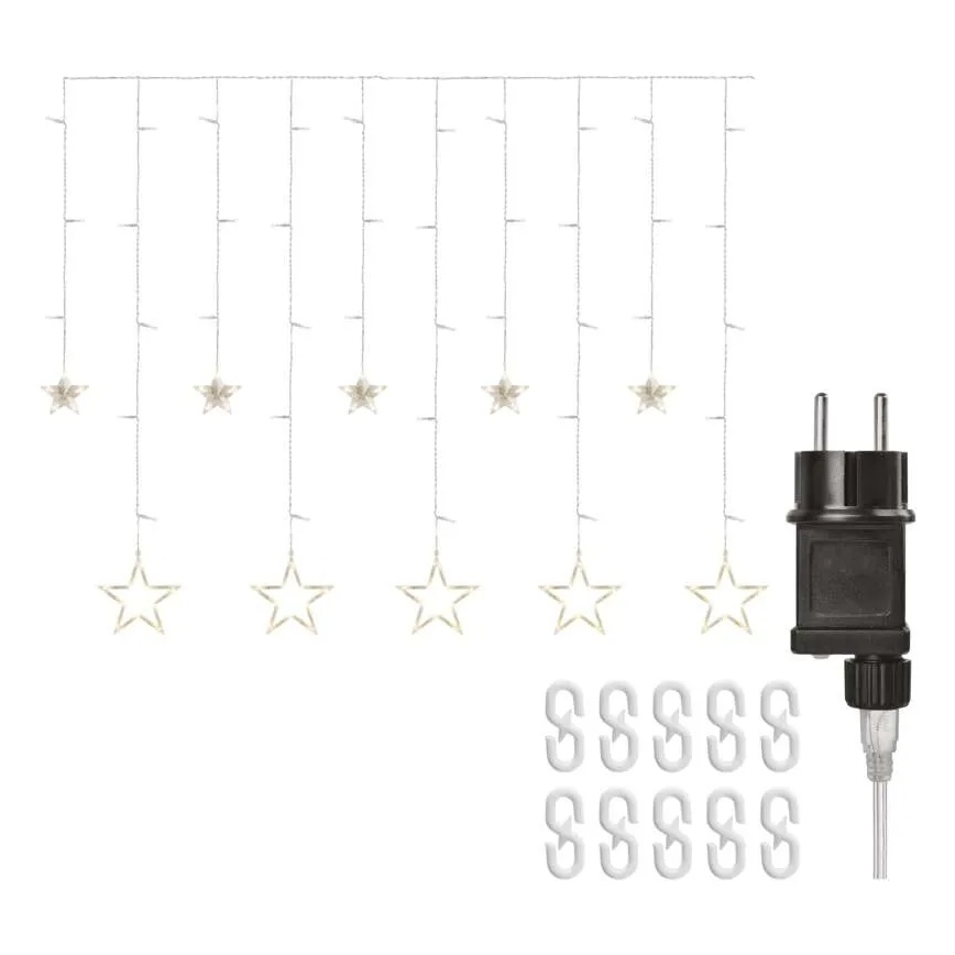 LED-julgardin 115xLED/1,35W 6,85x1,05 m varmvit