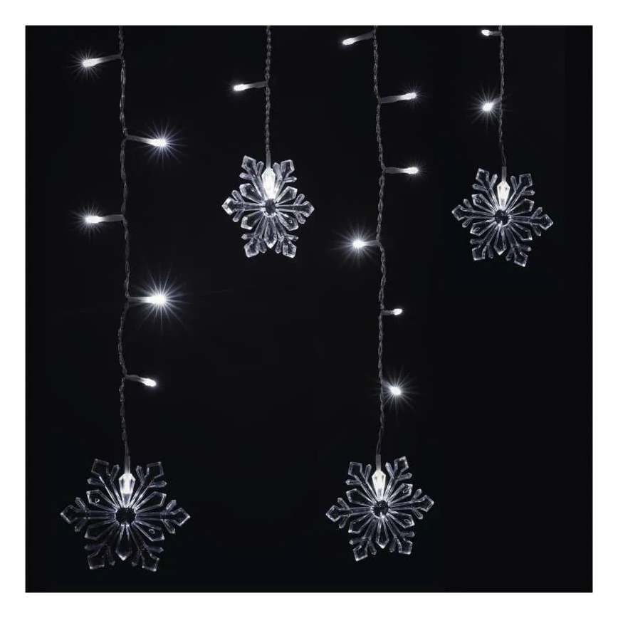 LED-julgardin 60xLED/1,35W 635x50 cm, kallvitt ljus