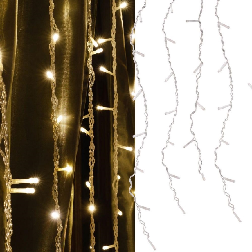 LED Julgardin ESTELLA 47xLED/8 funktioner 3,5 m varm vit