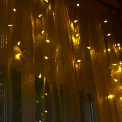 LED Julgardin ESTELLA 47xLED/8 funktioner 3,5 m varm vit