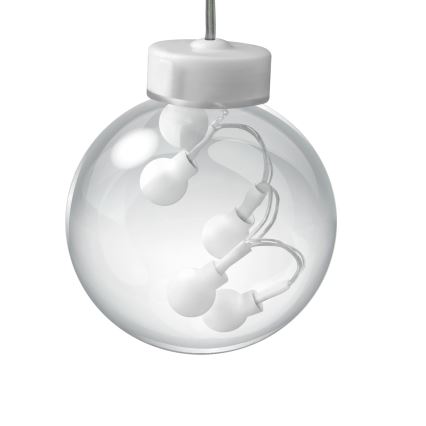 LED Julgardin WISH BALLS 108xLED/8 funktioner 4,5 m varm vit