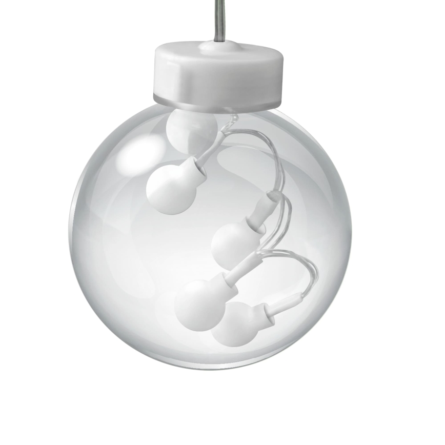 LED Julgardin WISH BALLS 108xLED/8 funktioner 4,5 m varm vit