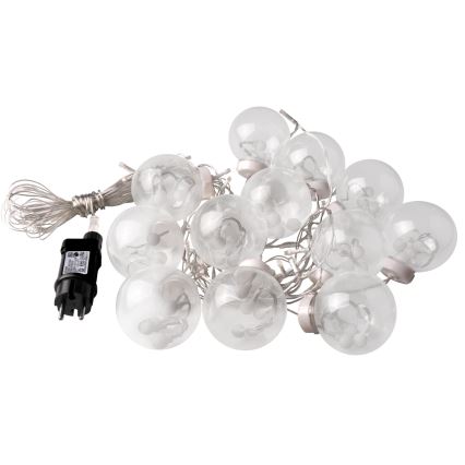 LED Julgardin WISH BALLS 108xLED/8 funktioner 4,5 m varm vit