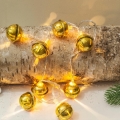 LED julkedja 10xLED/2xAA/varm vit 1,8m bjällror