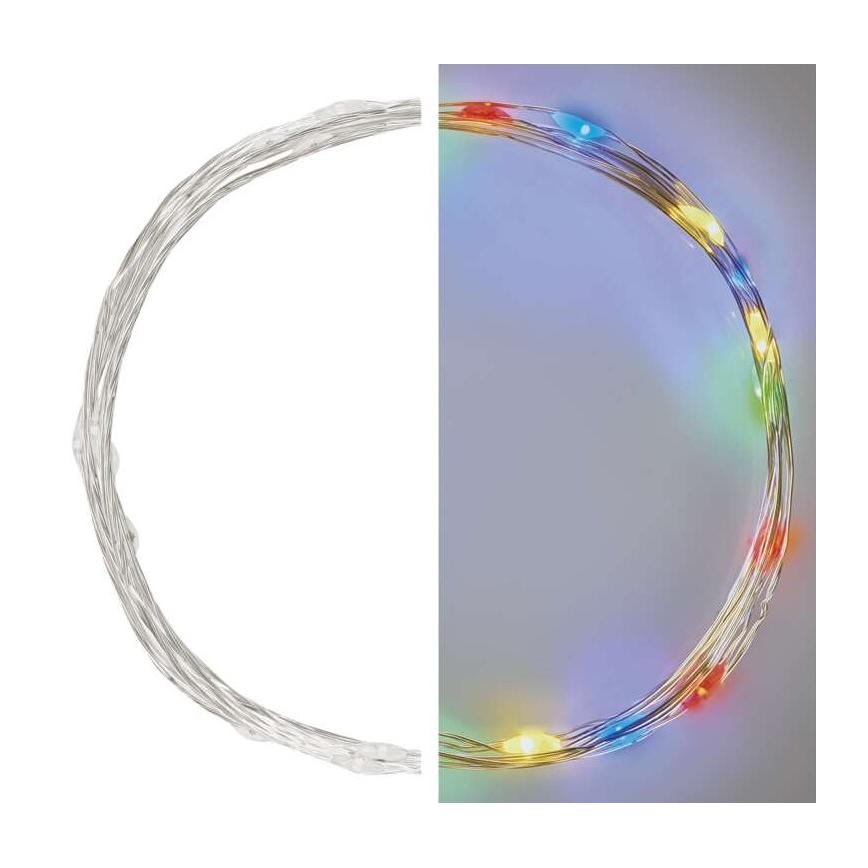 LED julkedja 20xLED/2,4m Flerfärgad
