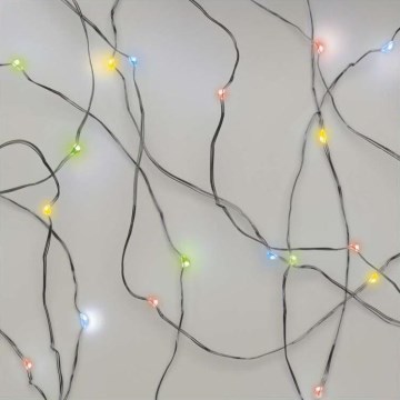 LED julkedja  20xLED/2,4m flerfärgade