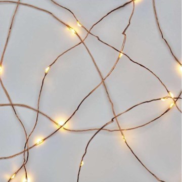 LED julkedja  20xLED/2,4m varm vit