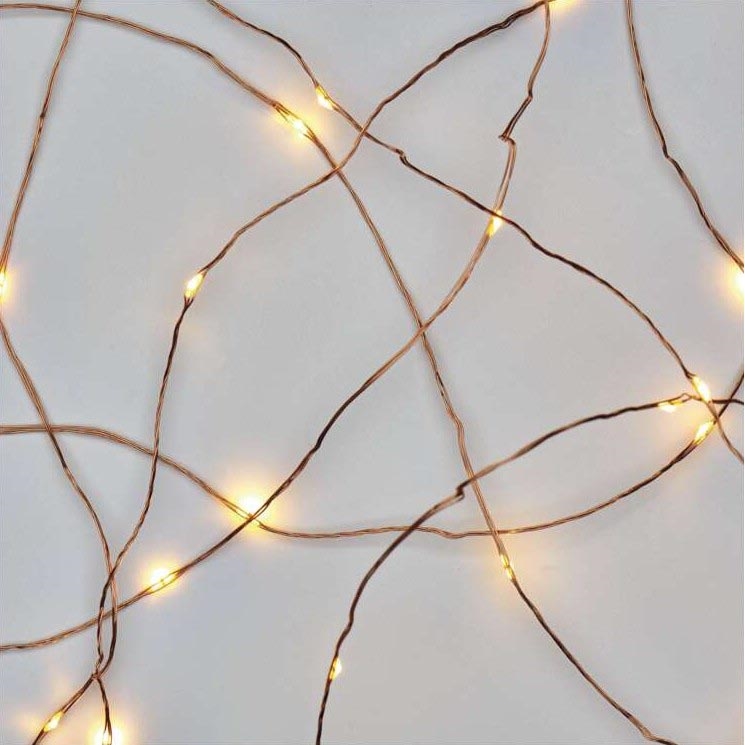 LED julkedja  20xLED/2,4m varm vit 