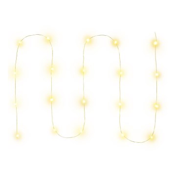 LED julkedja  20xLED/2xAA 2,3m varm vit
