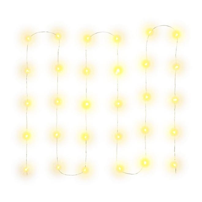 LED julkedja 30xLED/3xAA 3,3m varm vit