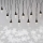 LED julkedja för utomhusbruk 10xLED/9,5 m IP44 kall vit