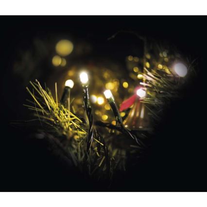 LED julkedja för utomhusbruk 80xLED/13m IP44 varm vit